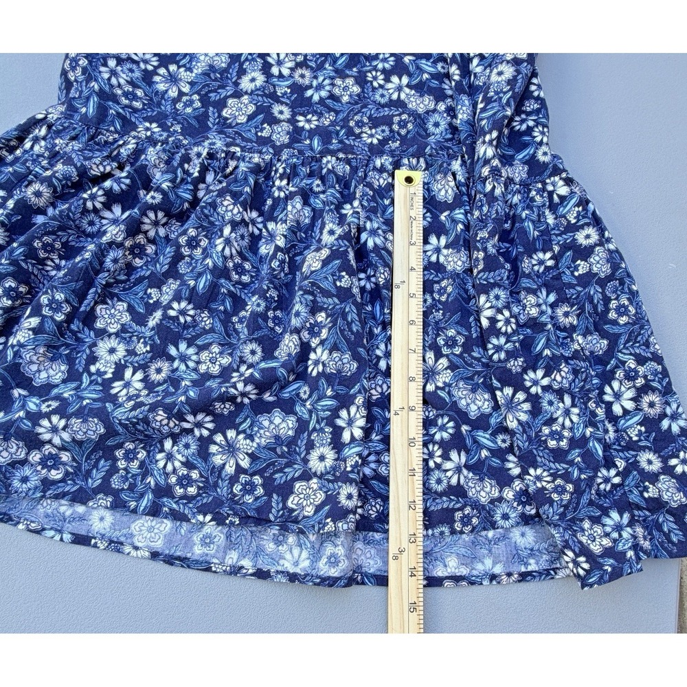 Old Navy Floral Maxi Dress Women's Medium BluePuff Sleeve Boho Cottagecore NWT - Picture 7 of 15